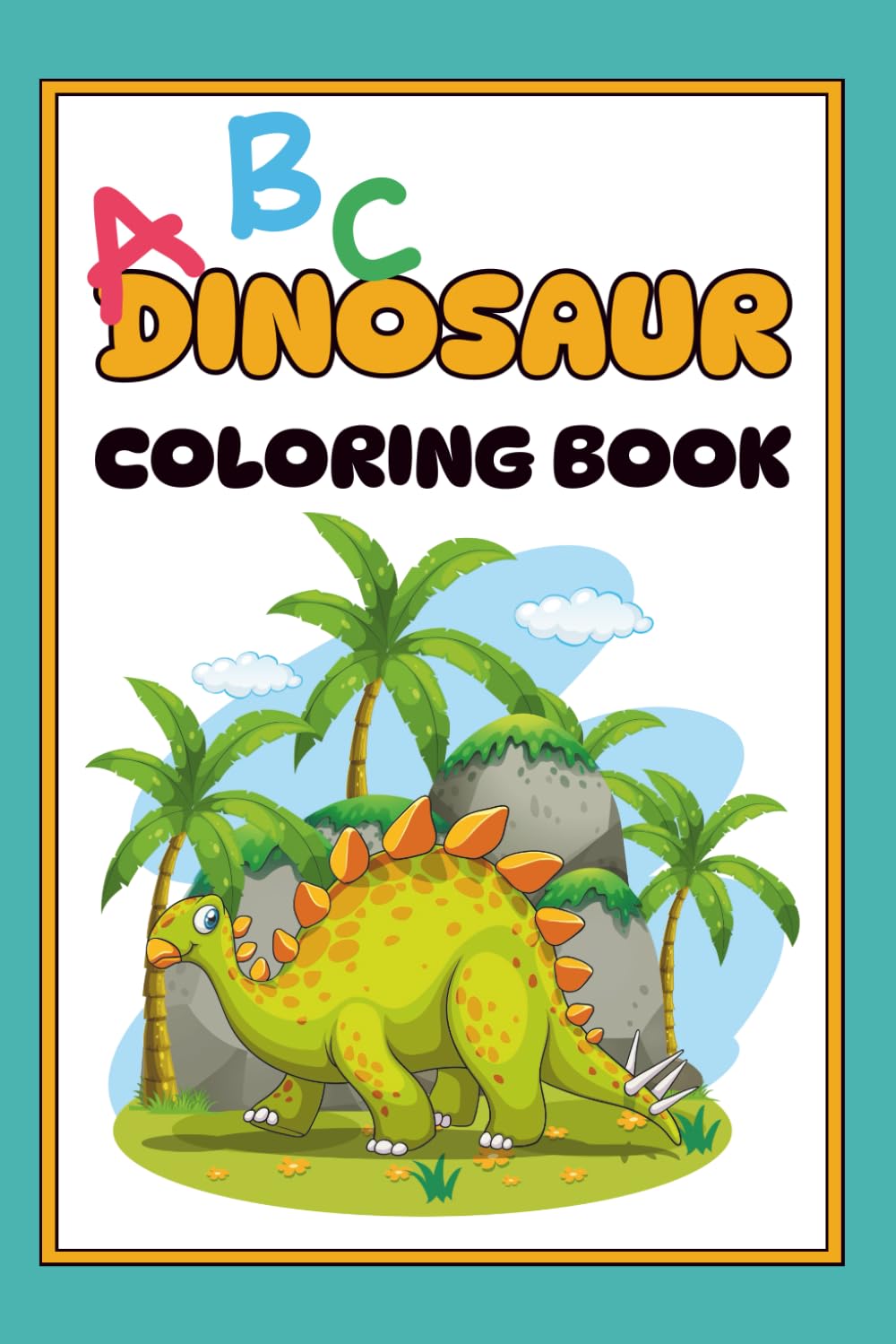 ABC Dinosaur Coloring Book