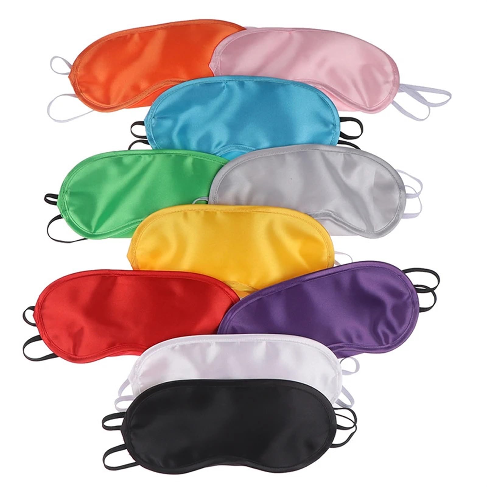 Máscaras para dormir Zero Eye Pressure Blackout pa Máscara de seda for ojos, 1 pieza, máscara de seda for ojos, antifaz for cubrir los ojos, antifaz suave(White)