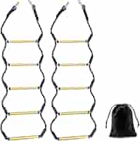 Boat Rope Ladder Airsearth 5 Step - 400 Lb Capacity Portable Marine ...