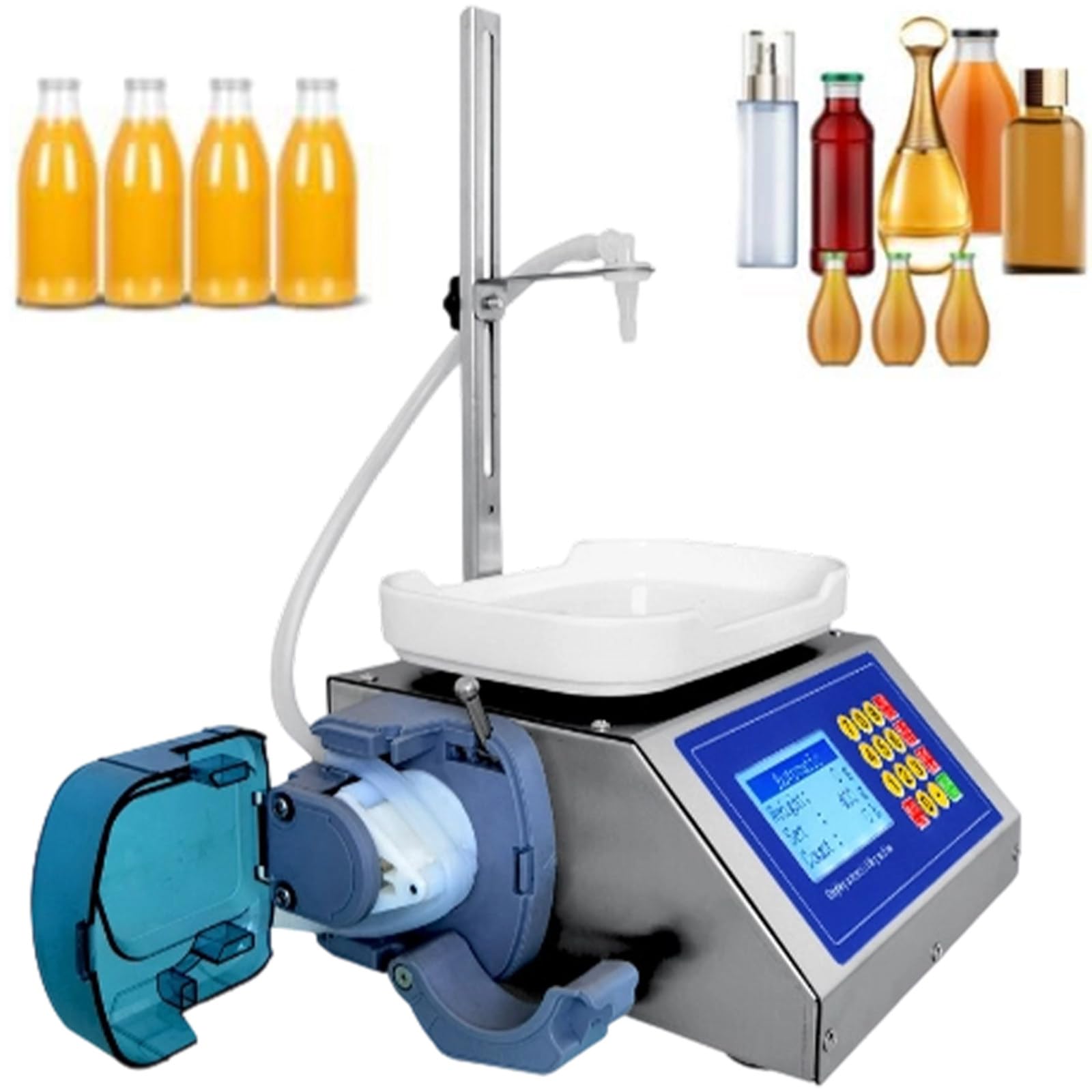 Máquina de llenado de líquidos, bomba peristáltica para perfume, vino, aceite, bebidas y salsas, llenadora eficiente de botellas para una dispensación precisa, modelo CSY-1200