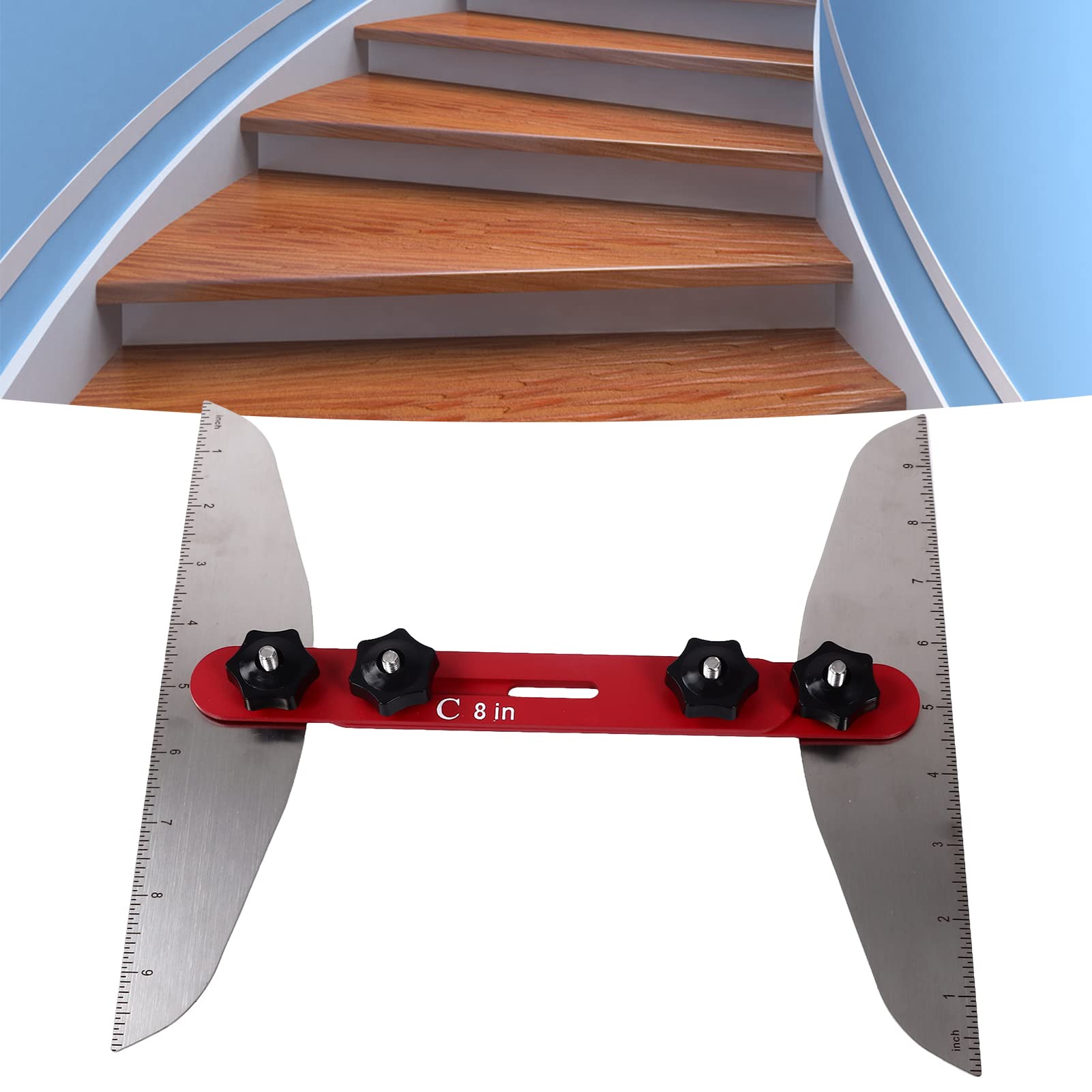 Traptreden sjablonen gereedschap, 25 tot 152 cm, instelbare