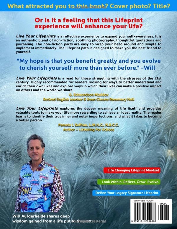 Live Your Lifeprints: The Cookbook for Self-Help "Journal Edition" image 3