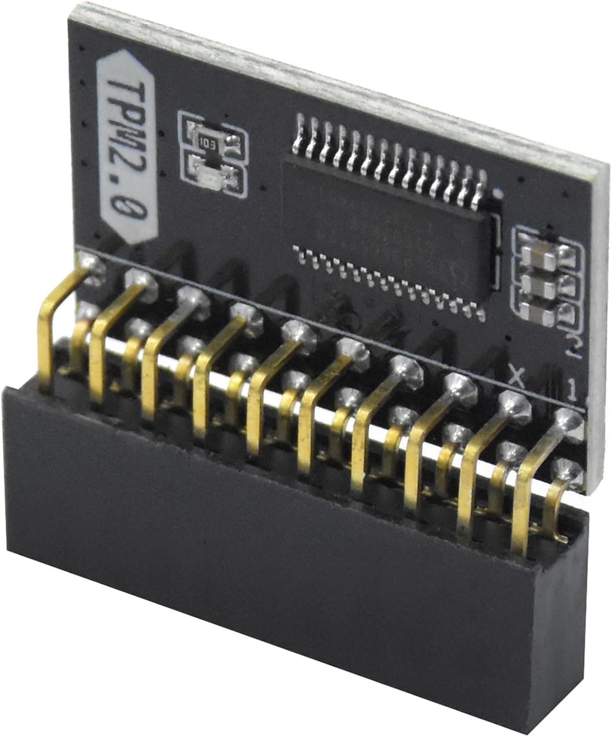 TPM 2.0 Security Module for GIGABYTE & ASUS Motherboards, 20-Pin LPC Interface (2.54mm Pitch), Windows 11 Upgrade & BitLocker Compatible, High-Performance Security Chip