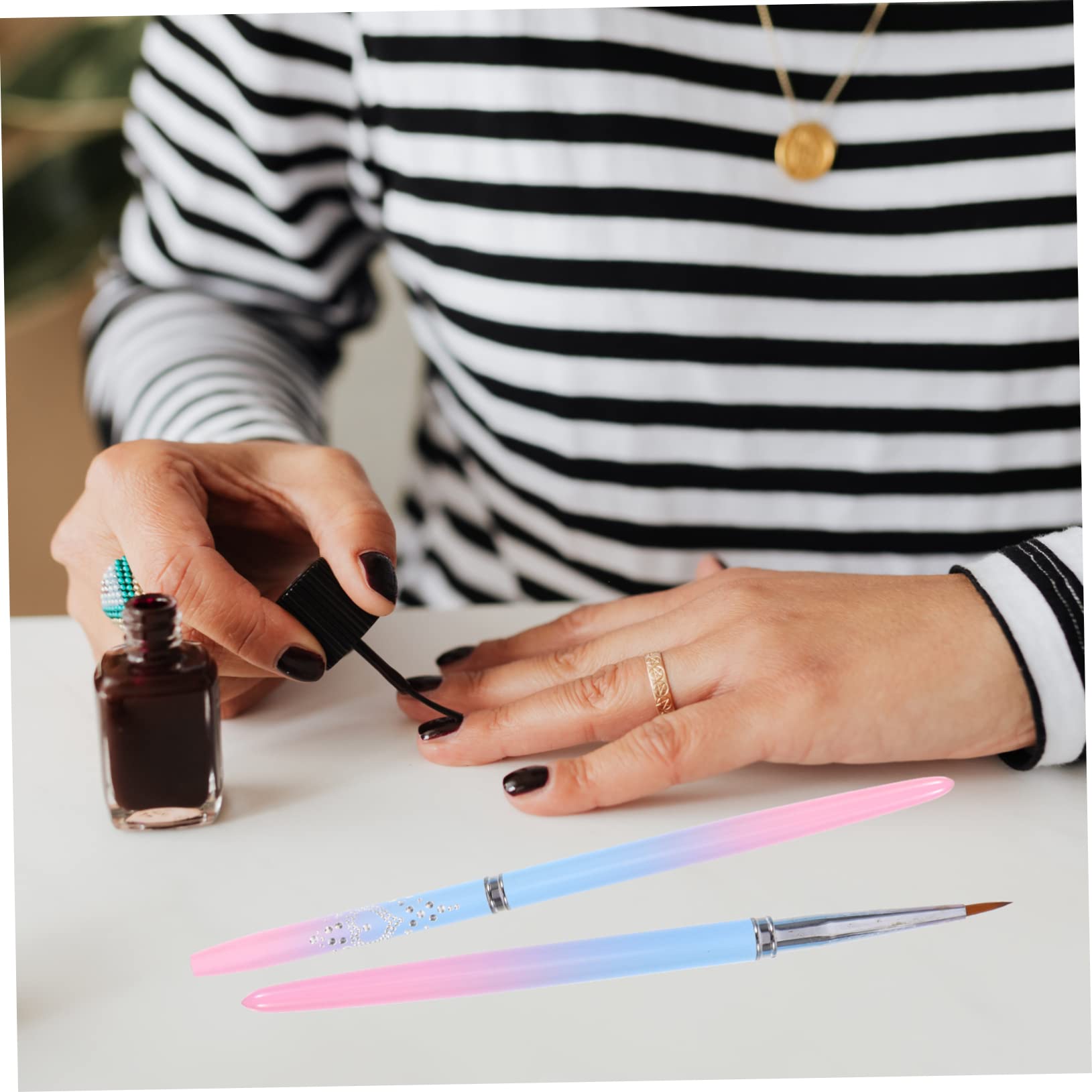 Healeved 15piezas Pinceles Para Decoración De Uñas Herramientas De Manicura Pinceles De Dibujo Para Efectos De Arte Uñas Para Salones y Uso Casa