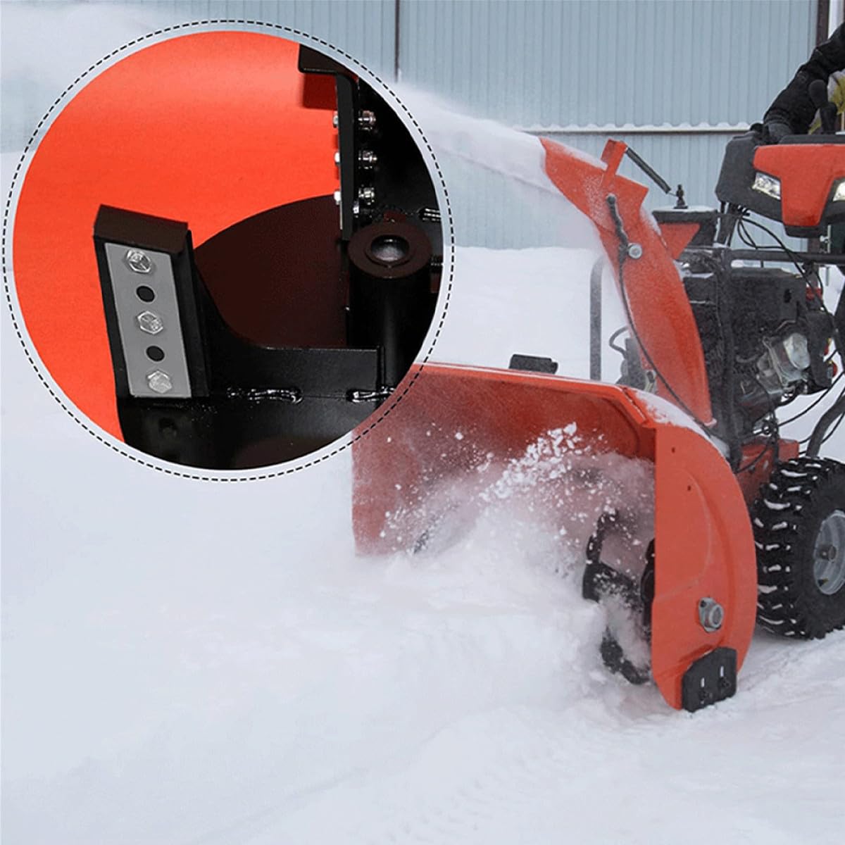 Hemobllo Kit Girante Sostituibile per Macchina per Neve, Set Impeller per Sostituzione, Installazione Facile, Metallo Inossidabile e Gomma, 3 Pezzi