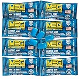 MEG - Military Energy Gum | 100mg of Caffeine Per Piece + Increase Energy + Boost Physical Performance + Arctic Mint 8 Pack (40 Count)