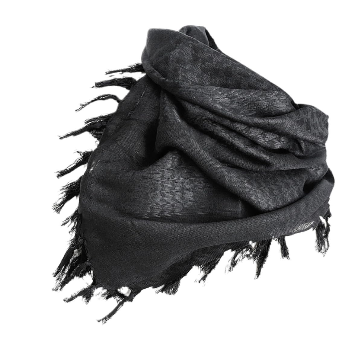 Bufanda árabe táctica de algodón negra para hombre en invierno 8