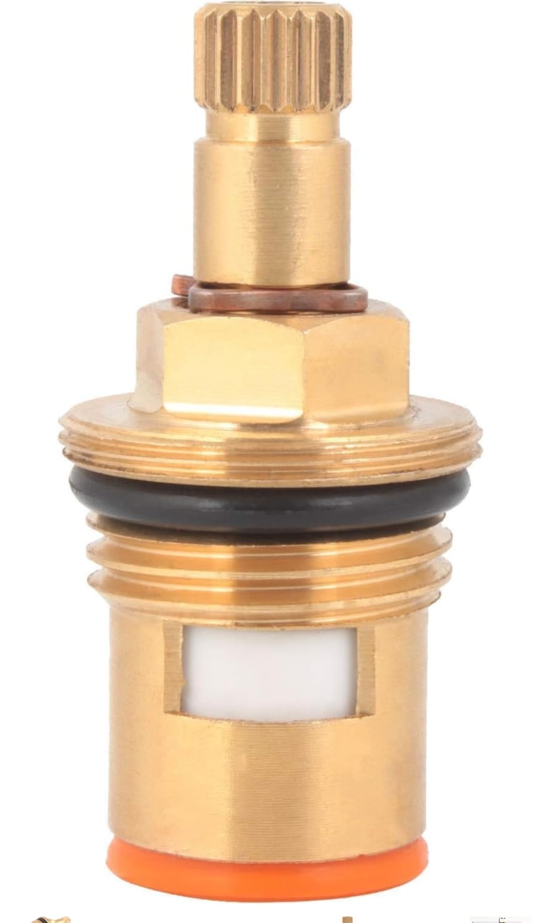 Half Turn Spindle|Brass Ceramic Quarter Turn 1/2" Disc Cartridge/Spindle/Fitting for Hot & Regular Tape/Kitchen/Angel Cock/Taps of Bathroom/Angle Valve/Sink Mixer(Pack of 1) (B0CV15KPGW) Amazon Price History, Amazon Price Tracker