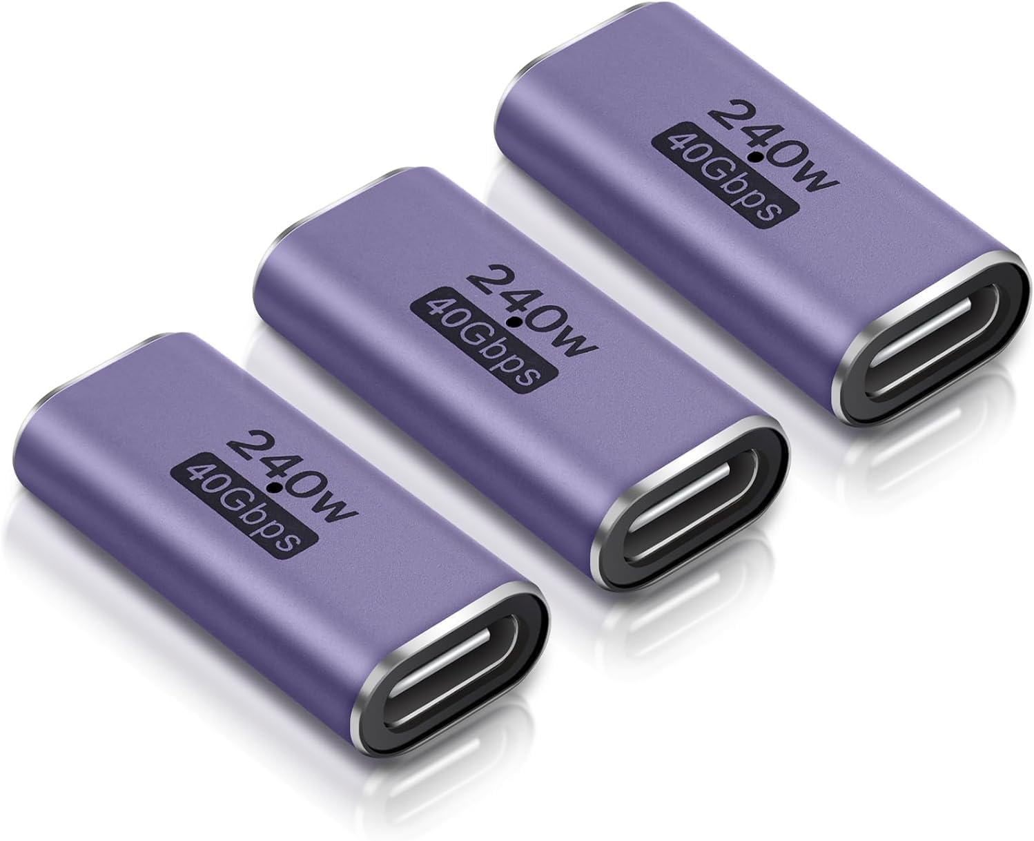 ELUTENG USB C Kupplung 40Gbps, 240W Schnellladung Typ C Buchse auf Buchse Adapter unterstützt 8K@60Hz USB C Verbinder für iPhone 17 16 15 Series (3)