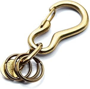 Amazon | [CHAOS] 国産 真鍮 カラビナキーフック キーホルダー ブラス