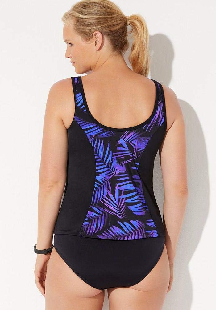Swimsuits For All Chlorine Resistant Sweetheart Zip Front Tankini Set