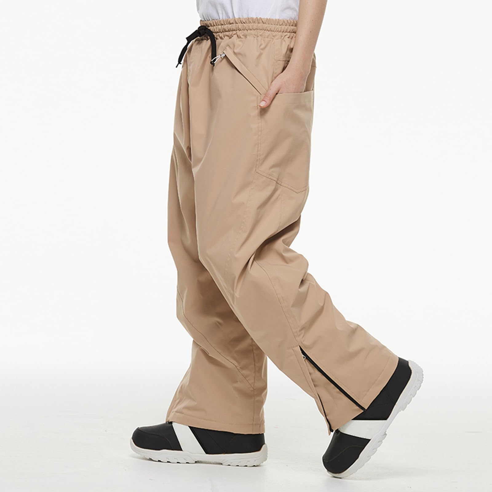Genérico Pantalones de Snowboard Holgados Oversize Impermeables A Prueba de Viento Transpirables y Cálidos Pantalón de Patinaje Pantalones de Esquí para Hombres y Mujeres Grueso