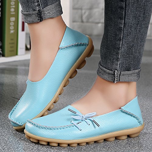 Image of VenusCelia Women's Breathable Comfort Walking Office Flat Loafer