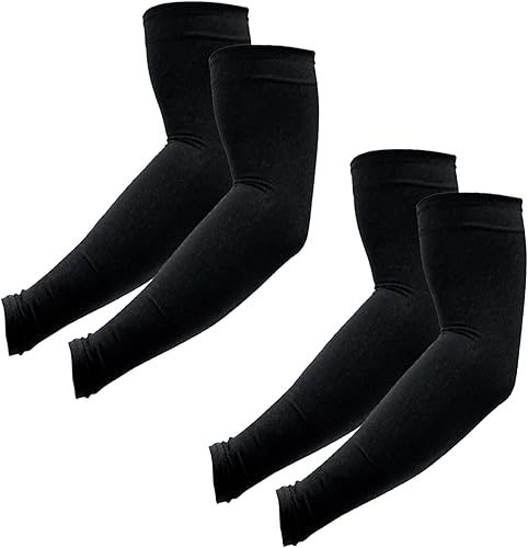 PFFY 2 Pairs UV Protection Cooling Arm Sleeves for Men and Women UPF 50 Sun Sleeve