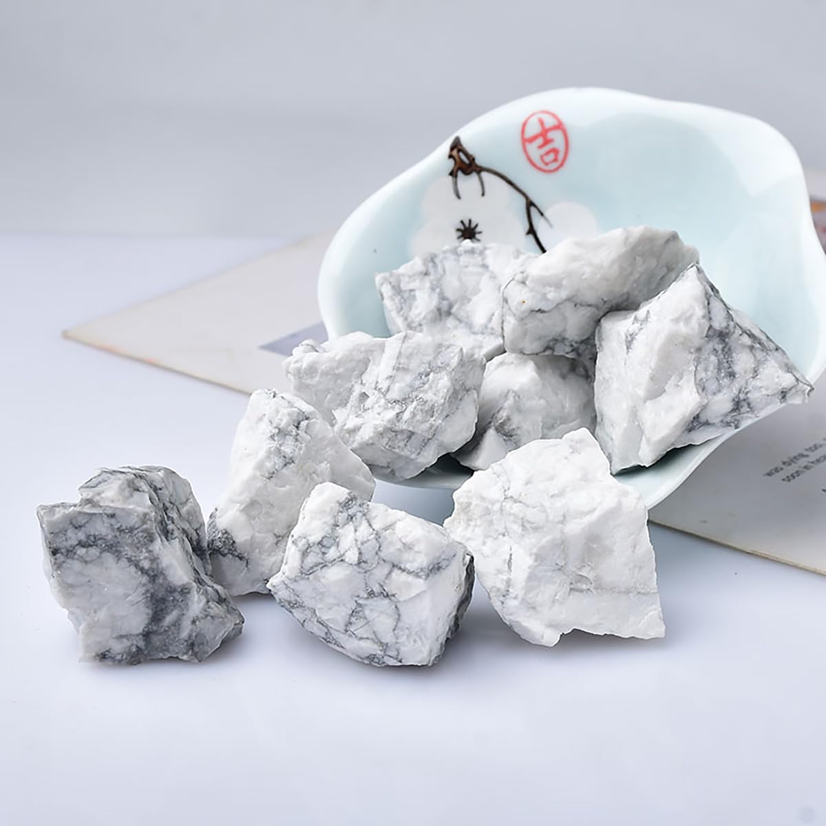 Amazon.co.jp: SUKIMIND 400gセット ハウライト 原石 天然石 ホワイト