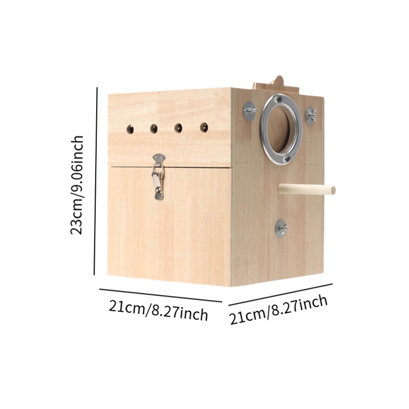 Vogelzuchtkäfig für Papageien, Nistkasten für Finken, Holzhaus für Sittiche, Hängen Gelassen