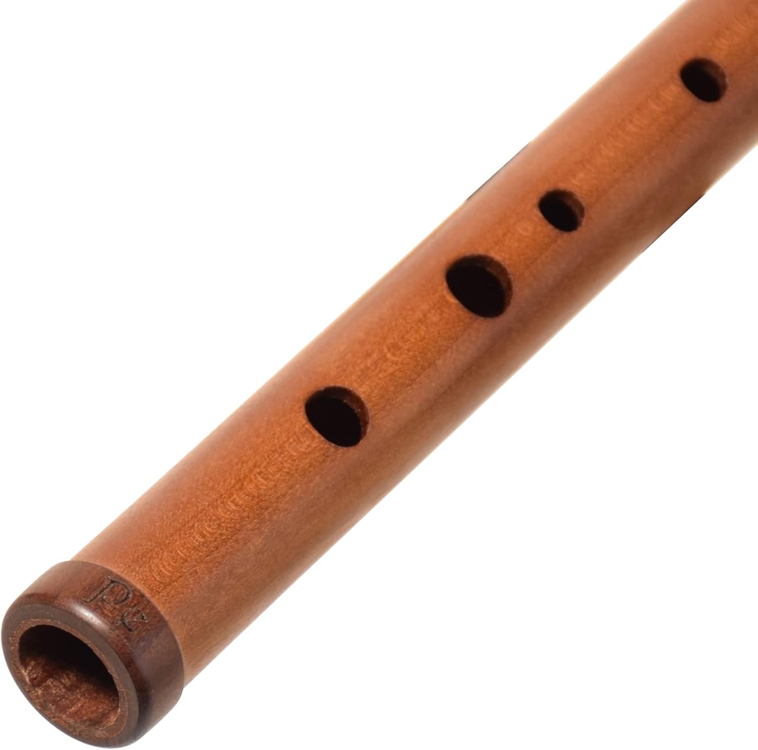 Wooden Whistle iVolga PDC-01 key of D Great Sound Hand Carved Stabilized Wood Flute Folk Wind Music Instrument Handmade Woodwind Brown
