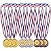 12 Pièces Or Argent Bronze Métal de Style Olympique Médailles du Gagnant Or Argent Bronze Prix pour Le Jeu et la Fête (12 pièces)