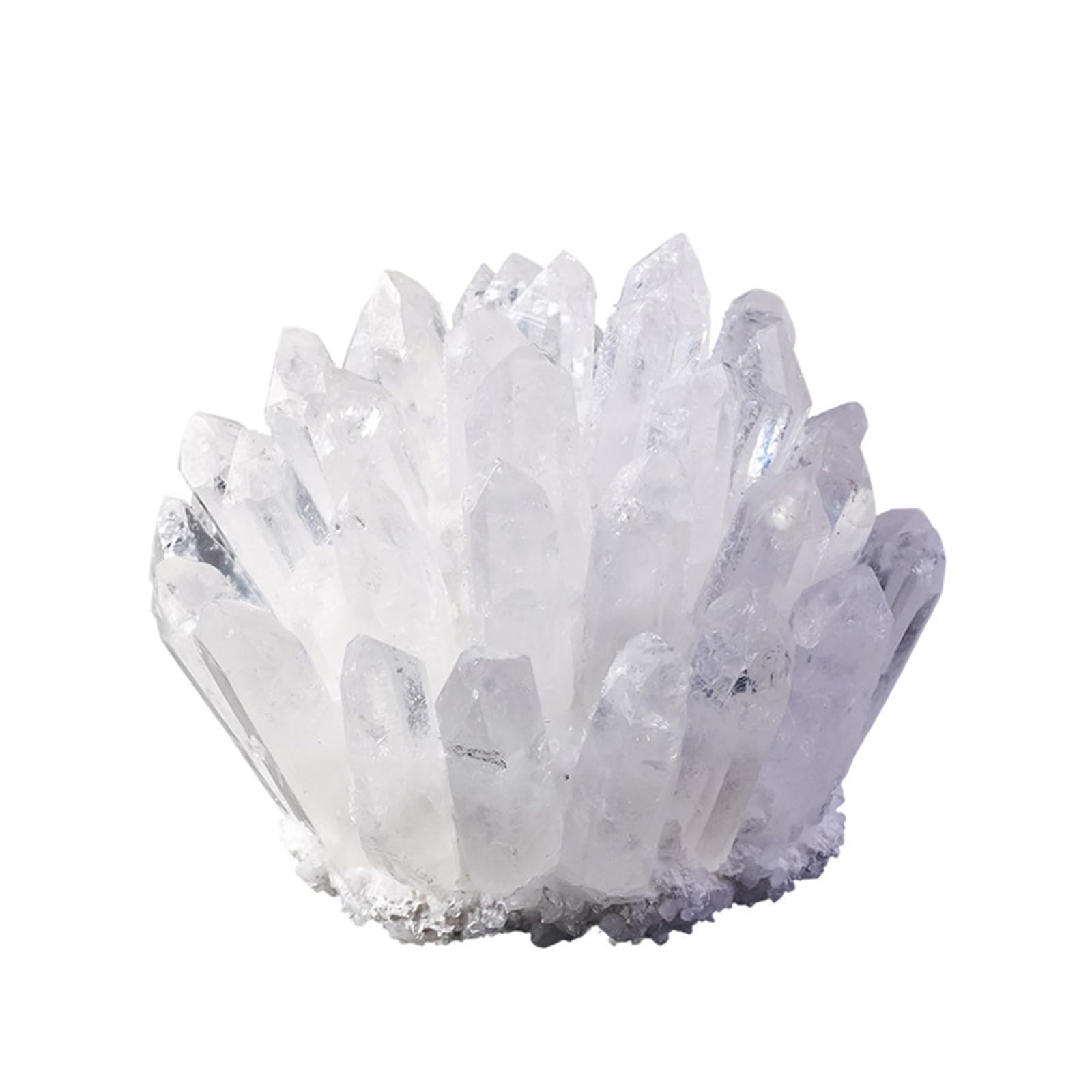 Hhhxkkuo Natural White Quartz Crystal Cluster Crystal Cluster for Healing Natural Mineral Specimen for Reiki Meditation Chakra Cleansing,300–400g