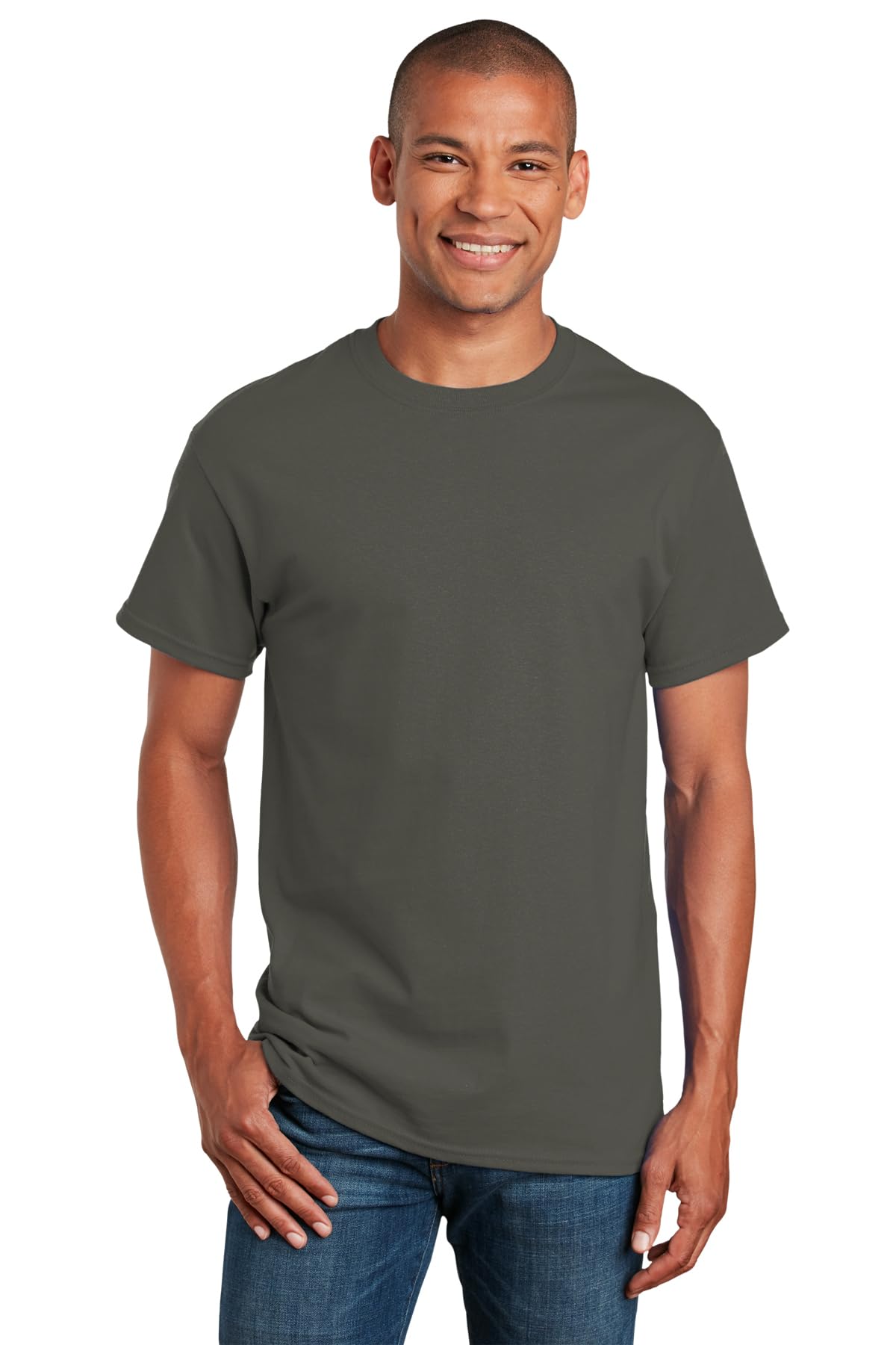 Gildan Men's Ultra Cotton Tee Extended Sizes, Olive, XX-Large