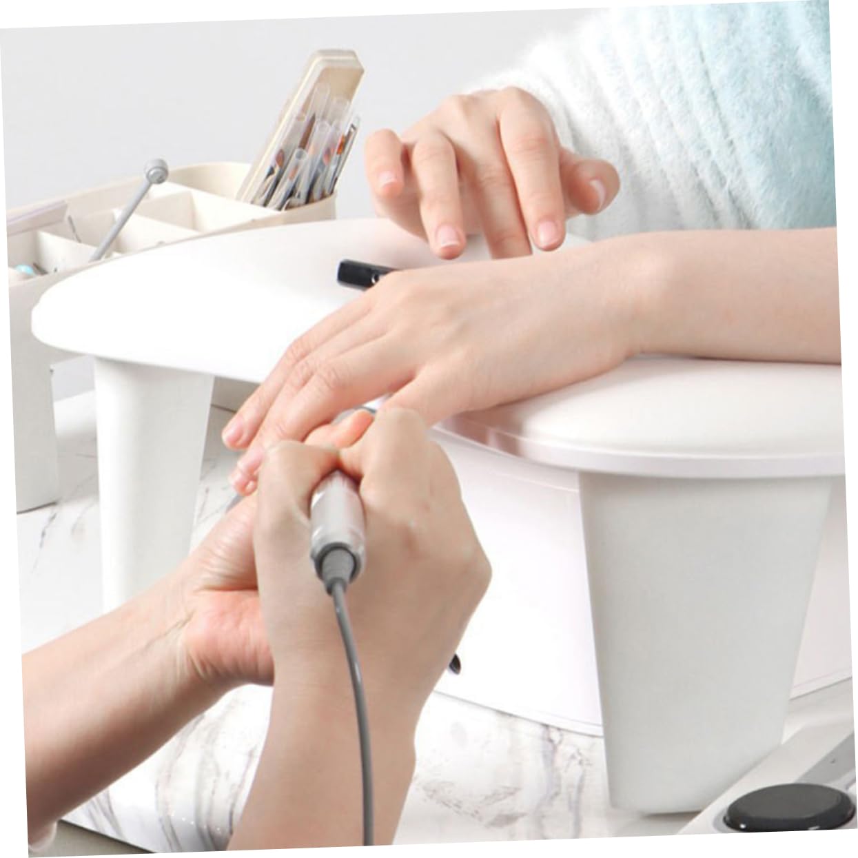 VICASKY Arm Rest for Nail Tech Portable U-shaped Hand Pillow Tilt for Pu Material Detachable Design for Mobile Manicure Services