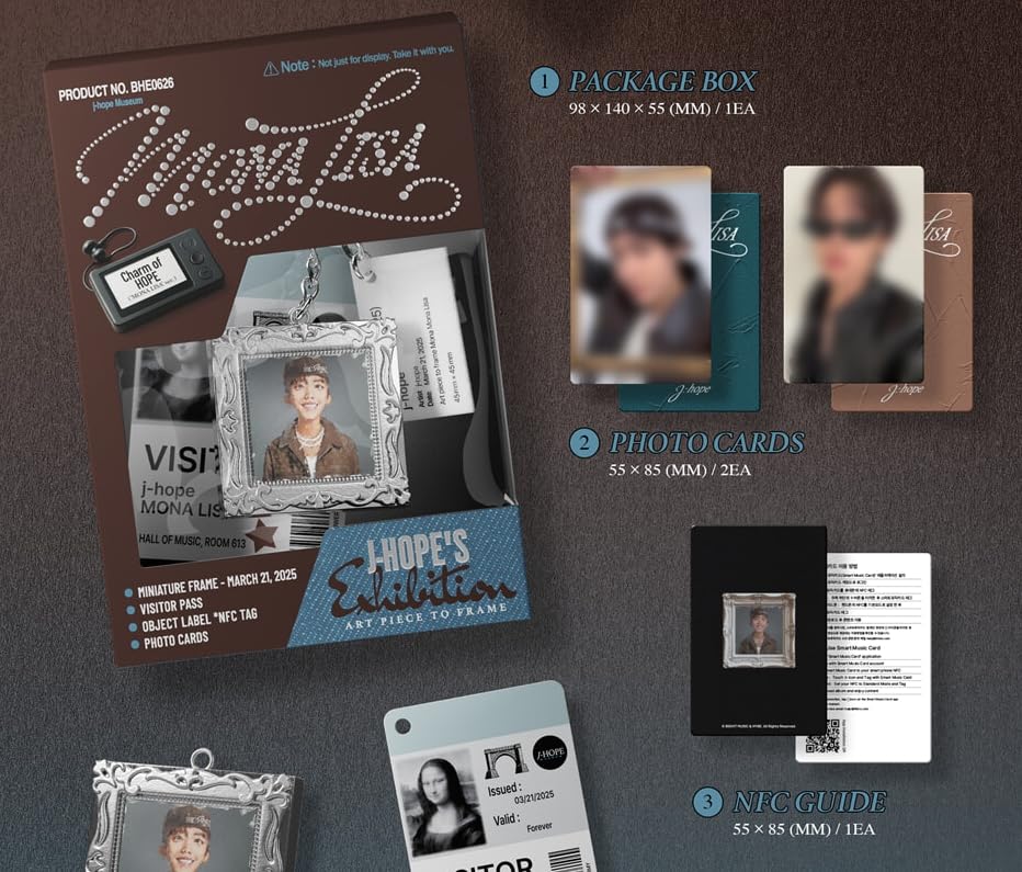 Amazon.com: Charm of HOPE NFC Album for BTS J-hope (MONA LISA Ver