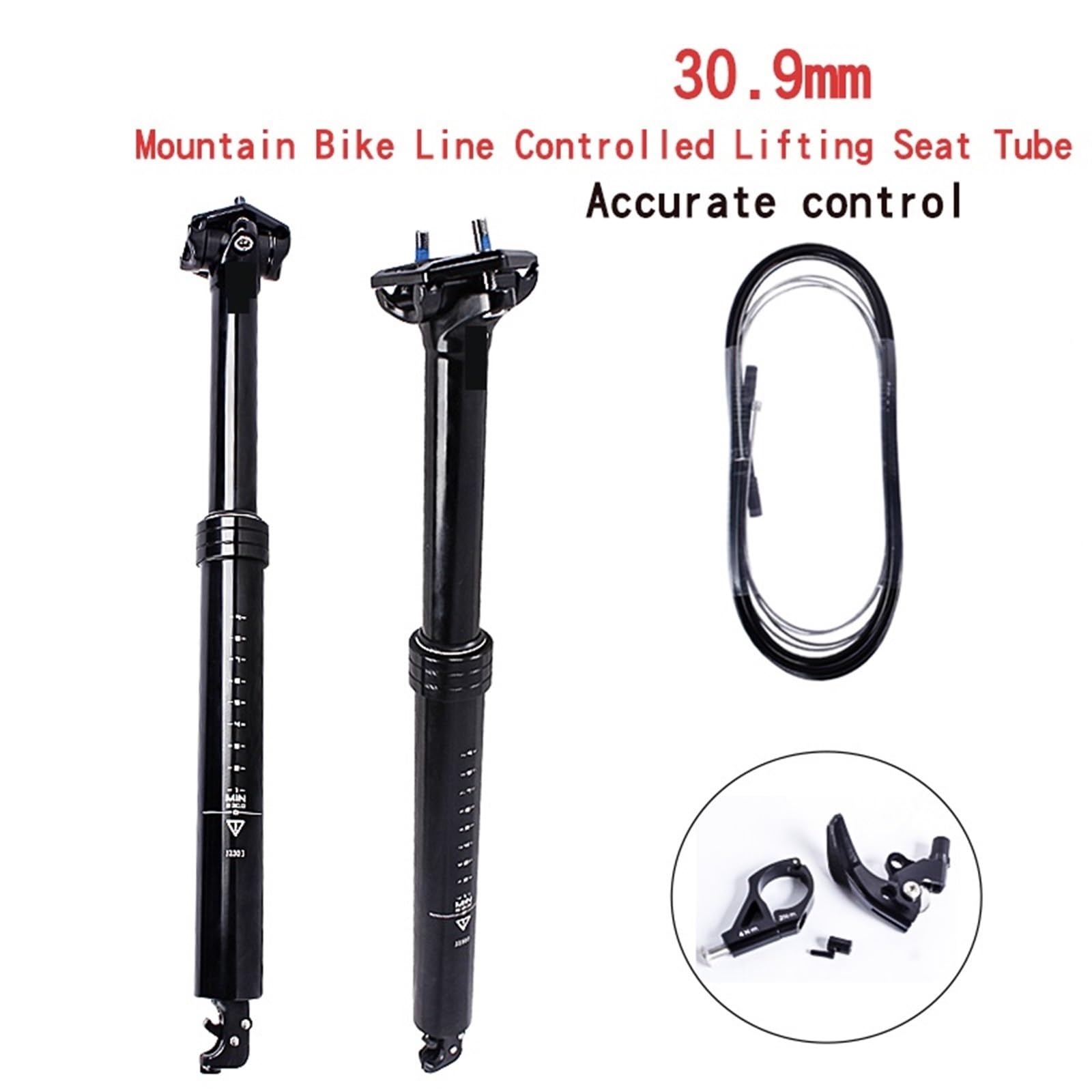 Sattelstütze Fahrrad-Sattelstütze, interne Kabelführung, hydraulisches Heben, Mountainbike-Sattelstützen-Rohrteil für Bike