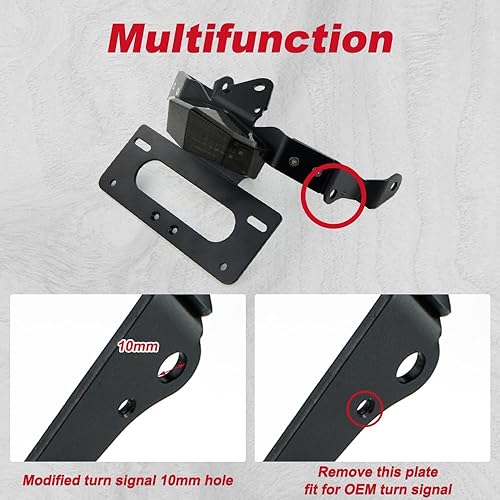 Miniatura 9 de xitomer Eliminador de guardabarros, ajuste ordenado para Vulcan S 2015-2023  Vulcan Café 2018-2023  Vulcan S ABS 2015-2023  Vulcan S Cafe ABS