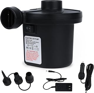 Electric Air Pump for Inflatables Air Mattress Pumps Air Bed Pool Pump for Inflatables AC/DC Air Inflator Deflator Float Pump