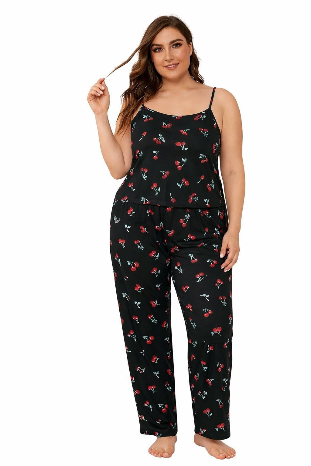 dailnight Night Suit for Women - Women’s Printed Satin Nightwear Set, Sleeveless Top & Pyjama | Lightweight, Breathable Night Dress for Woman Loungewear (S–XL)-picture-47