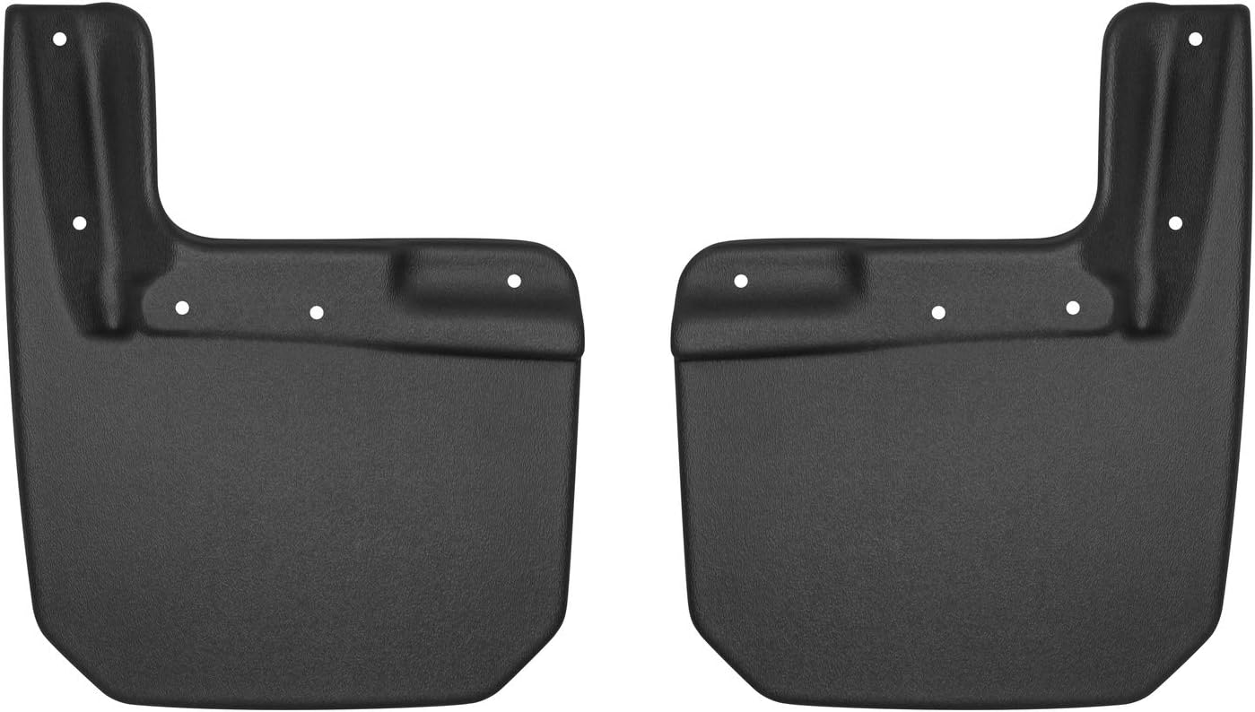 Husky Liners Custom Mud Guards | Fits 2018-2026 Jeep Wrangler JL,Unlimited, 2 dr. & 4 dr. | Front Set, 2-pc Black - 58151