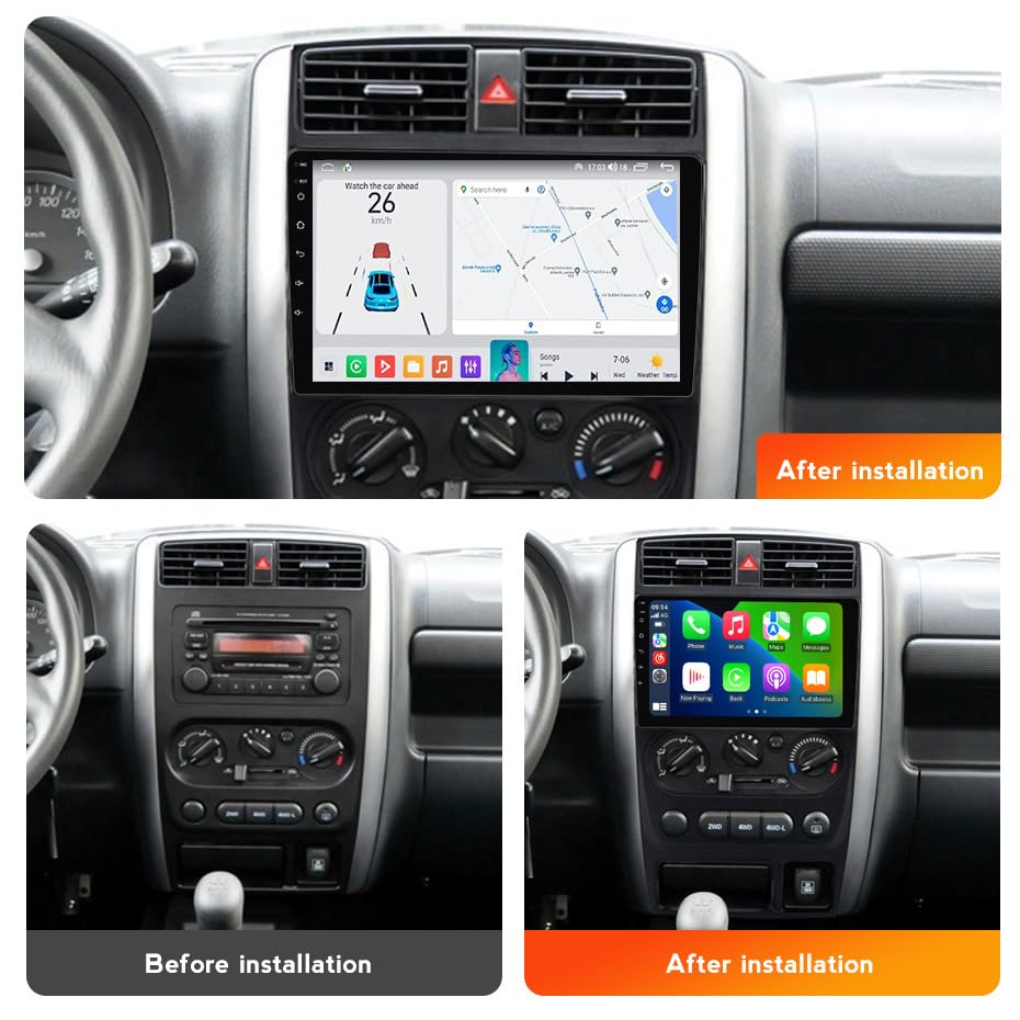 Navegador GPS de 9'' para Jimny: viaja conectado con Android Auto y Bluetooth integrado 2