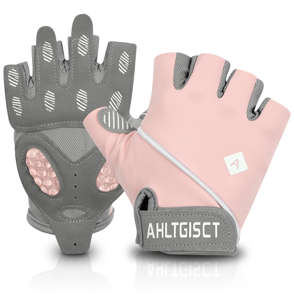 HOTUT Weightlifting Gloves,Gym Workout Gloves,Non-Slip Silicon Padded Palm Protection,Breathable and Fitted,for Training Lifting Weight Cycling Climbing Rowing,for Men and Women