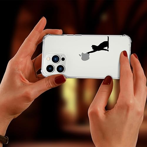 Miniatura 7 de Funda de teléfono con diseño de gato lindo para iPhone 11, funda transparente con cuatro esquinas reforzadas a prueba de golpes para mujer, funda