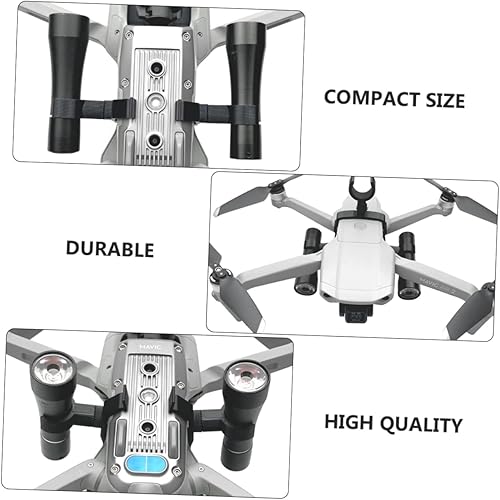 Miniatura 2 de CLISPEED 2 Sets Luz Nocturna Luz Nocturna Ala Voladora Drone Partes Drone Linterna Soporte de Montaje Drone Accesorios Drone Vuelo Nocturno Drone