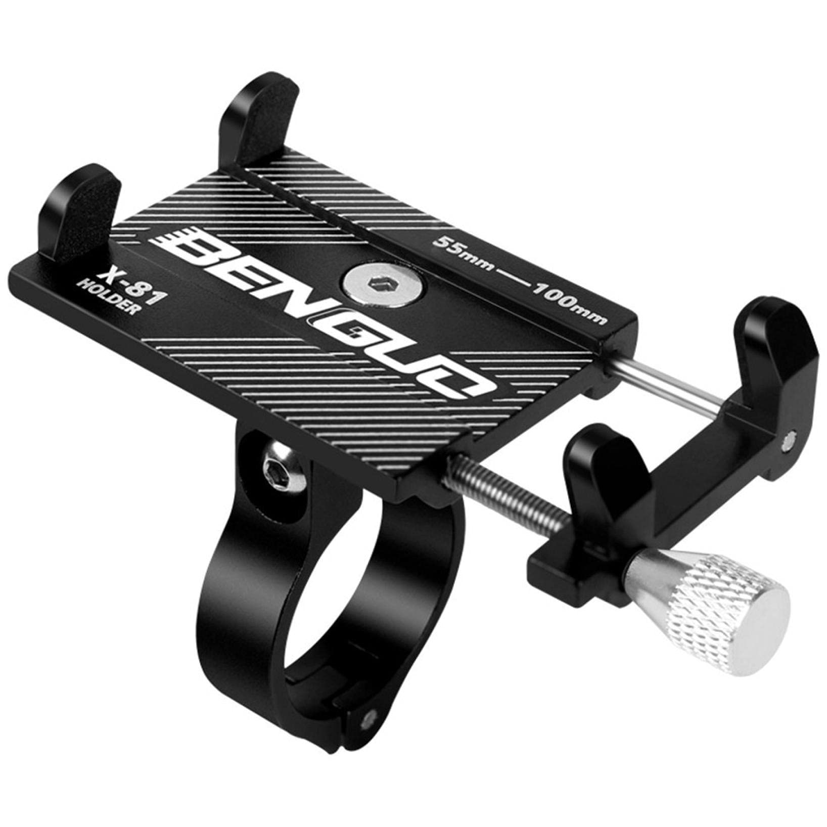 Support TéLéPhone De VéLo, Support TéLéPhone De Moto - Support Guidonavec 360° Rotation pour Iphone 12, 11 Pro, XS Max, X, XR, 8, 7, 6S, Samsung S10 S9 S8, Huawei, 4.0-6.5 Pouces Smartphones (Noir)