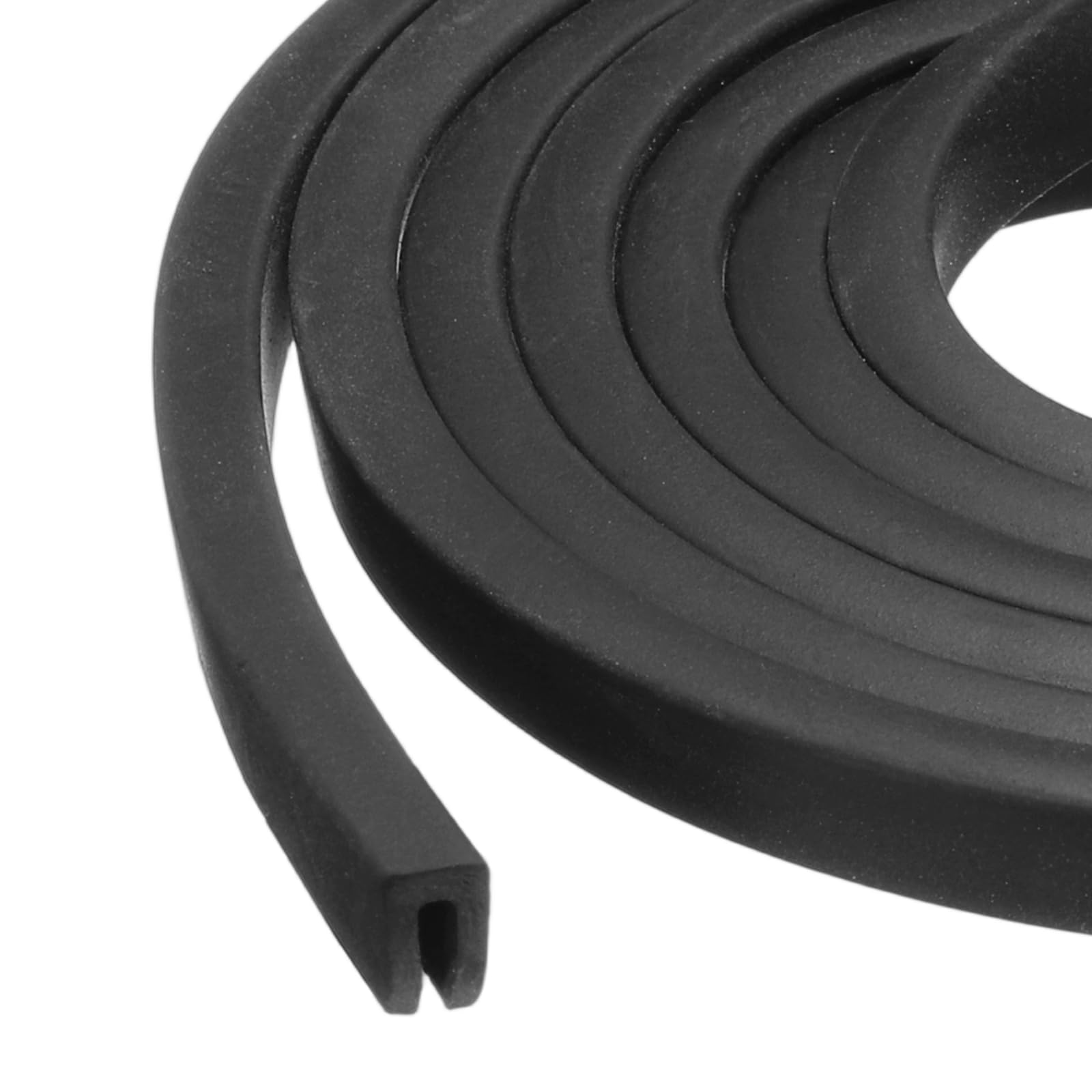 PATIKIL Rubber Edge Trim, 26.2ft x 3mm x 5mm U Channel Rubber Guard Seal Strip Protector Fit for 1mm Edge for Car Doors Hatches Sheet Metal Table Corners Steel Plates, Black