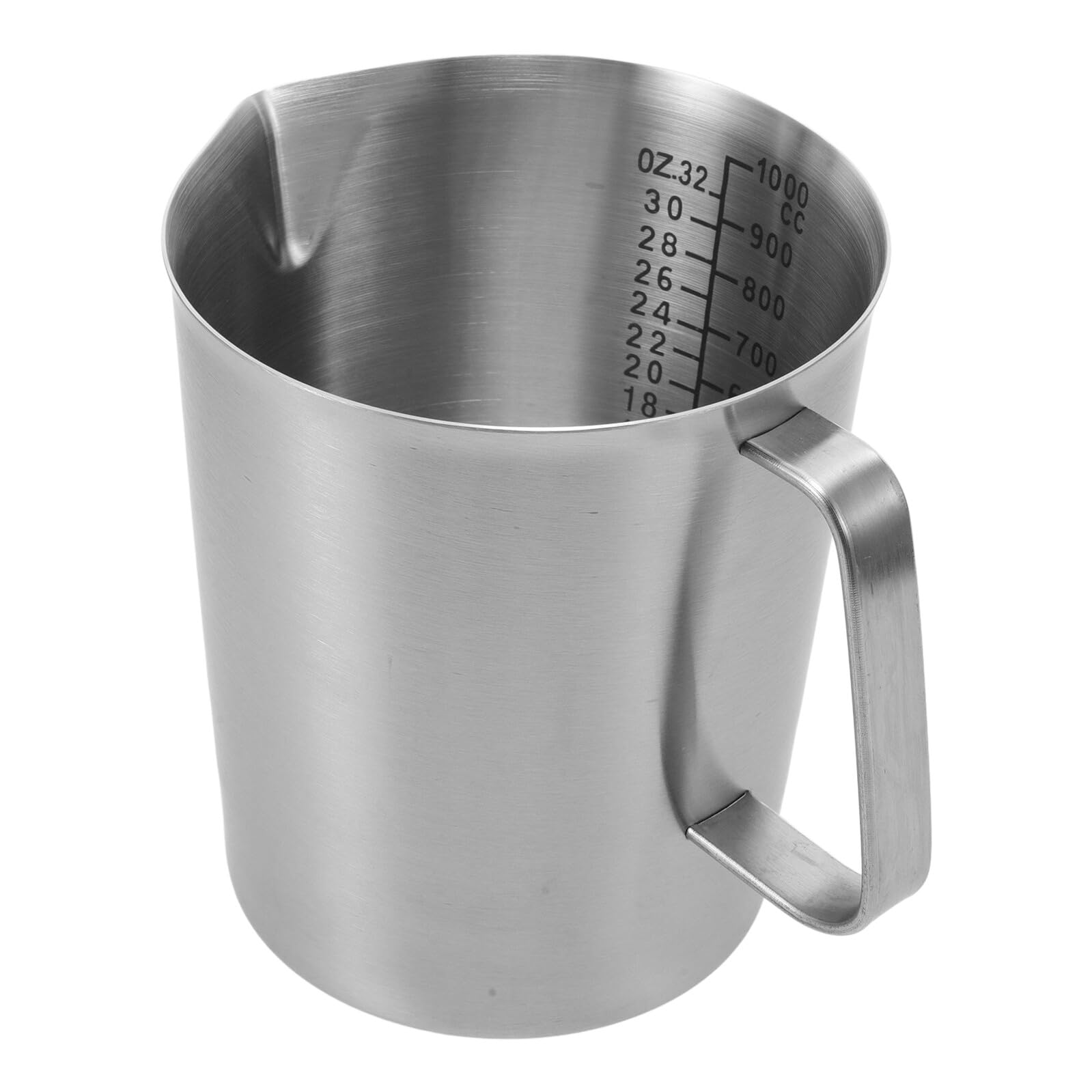 TOYANDONA Taza Medidora de Acero Inoxidable Escala Jarra de Leche para Espresso Taza para Leche Caliente Apta para Hornos para Cocina