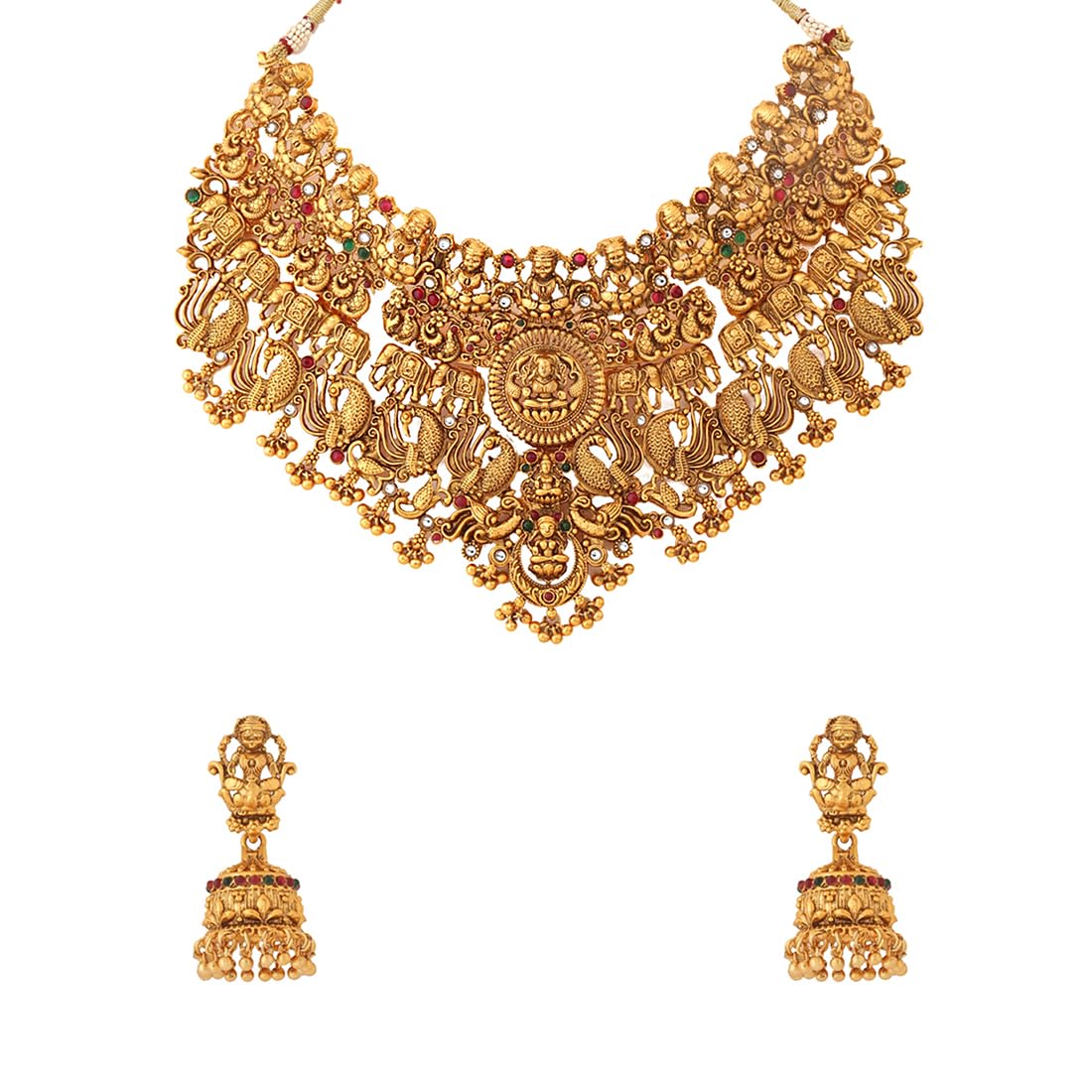 Yellow Chimes Jewellery Set for Women and Girls Golden Temple Jewellery Set Traditional | Gold Plated Choker Necklace Set | Antique Jewellery Birthday Gift for Girls & Women Anniversary Gift for Wife (B0CKFFCQJW) Amazon Price History, Amazon Price Tracker
