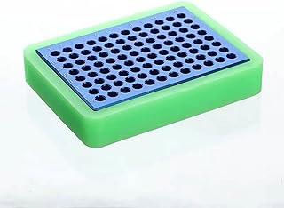 96 Well Aluminum Cooling Block - PCR Cooler for 0.2 mL PCR Tubes, Stripes and 96-Wells Plates