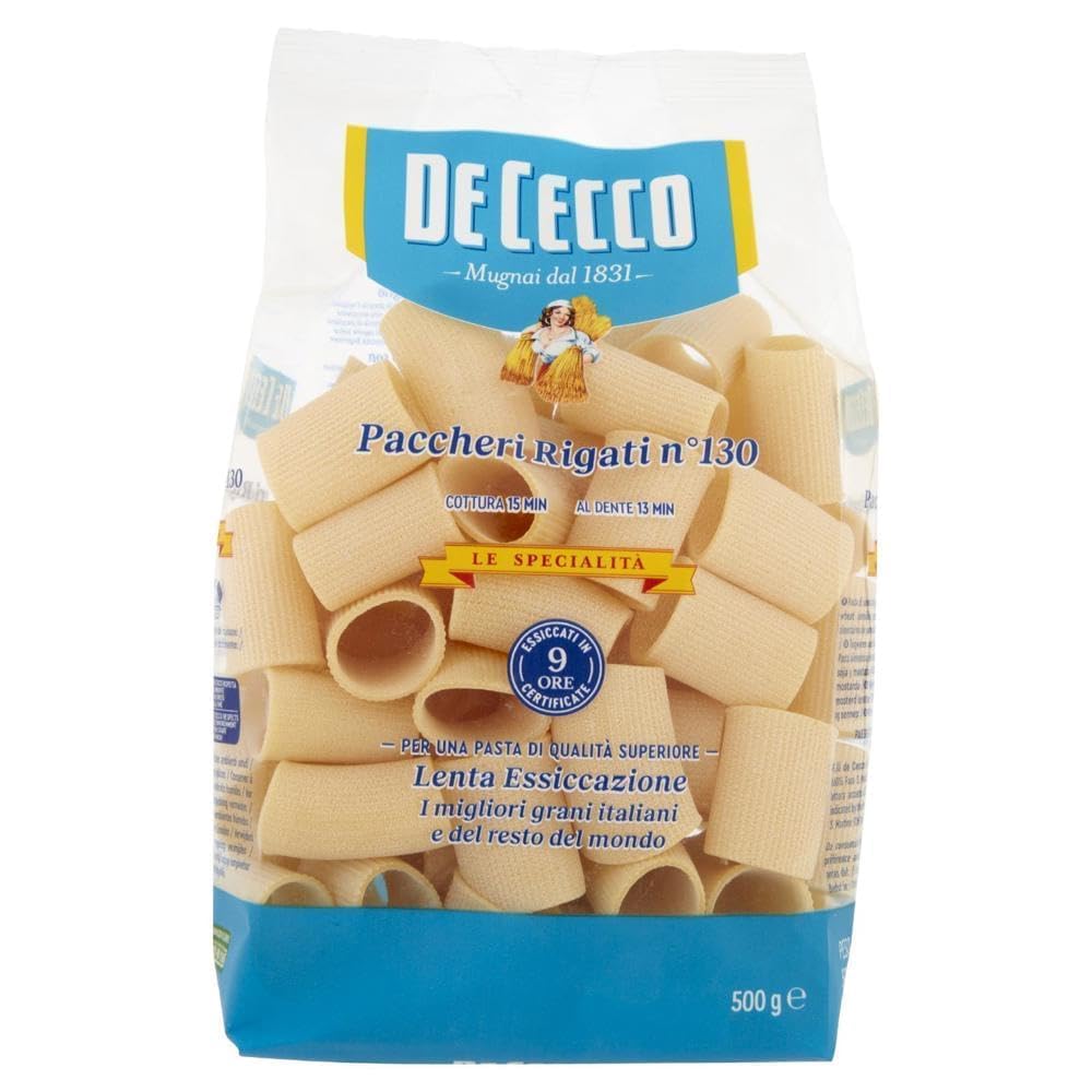 Italian Gourmet Paccheri Rigati N°130 12 x 500g + Polpa offerte