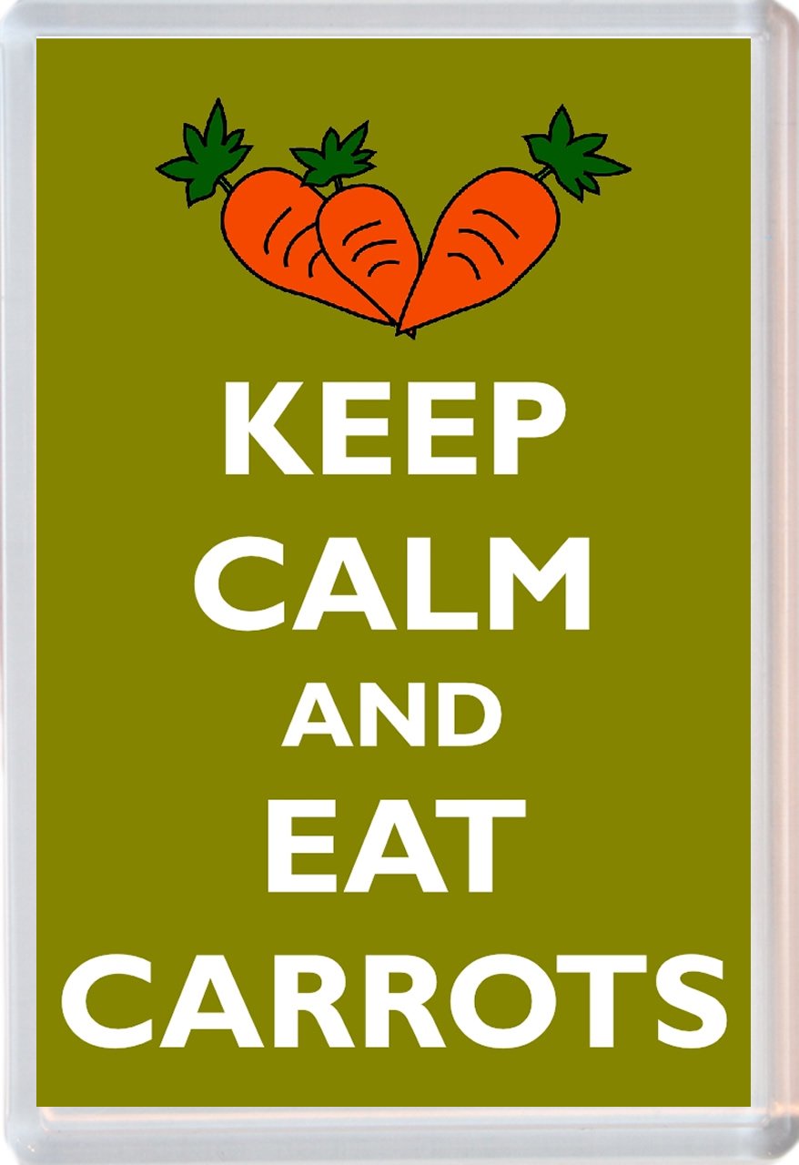 Keep Calm and Eat Carrots - Novelty Jumbo Fridge Magnet