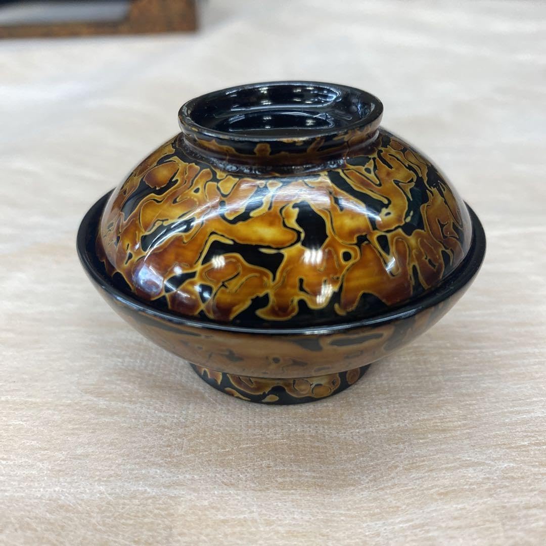 Amazon.co.jp: 木製 金虫 会津塗 仏膳椀 セット 6.5号 : ホーム＆キッチン