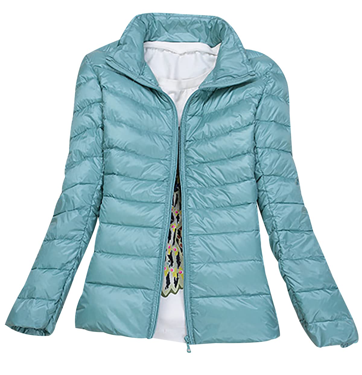 Dames Puffer Jas Lichtgewicht Donsjack Vrouwen Packable
