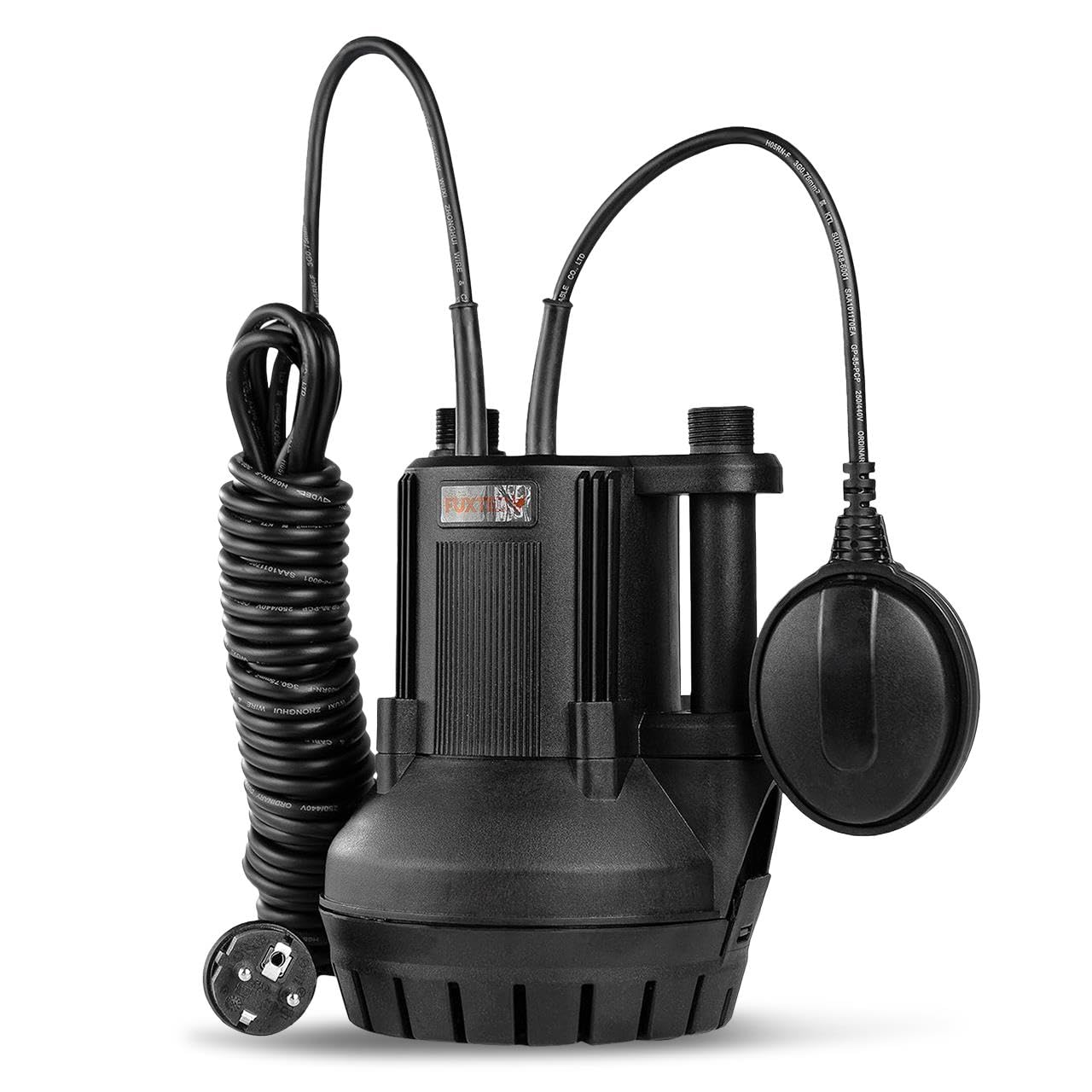 FUXTEC Regentonnenpumpe FX-RTP350 - Tauchpumpe für die Regentonne - Wasserpumpe mit 350W und 11m Förderhöhe