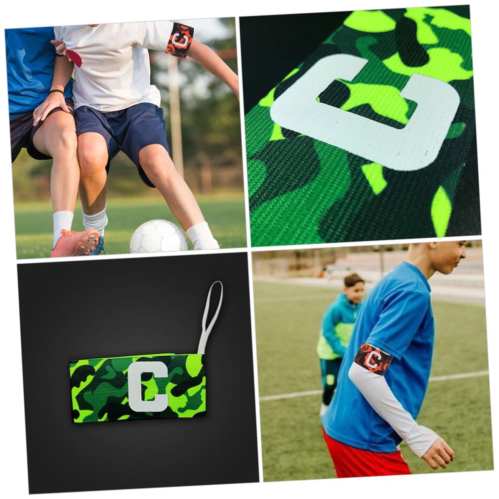 Abaodam Brazalete De Capitan De Futbol Banda Capitana De Futbol Brazalete De Capitan Deportivo Brazalete De Fútbol Acolchado Pequeño Apoyo Nylon