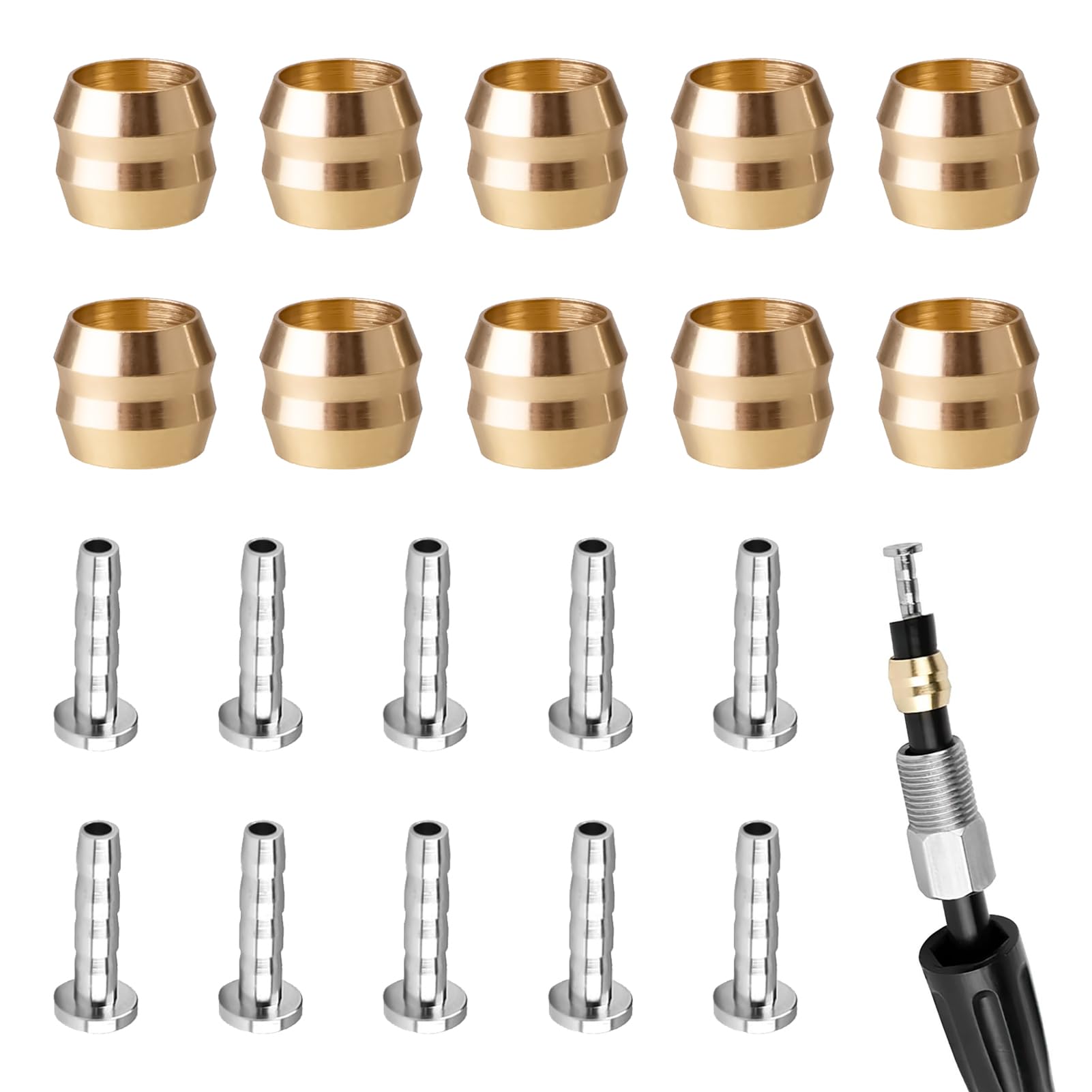 Set di 10 raccordi per tubo freno Shimano M506 M596 M615 M675 M7000 M785 Accessori impermeabili per bicicletta MTB Strada