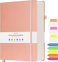 Vista 22 de Cuaderno de rayas universitarias, cuaderno grande con rayas B5, cuaderno de trabajo de 314 páginas numeradas con calcomanías de índice, papel