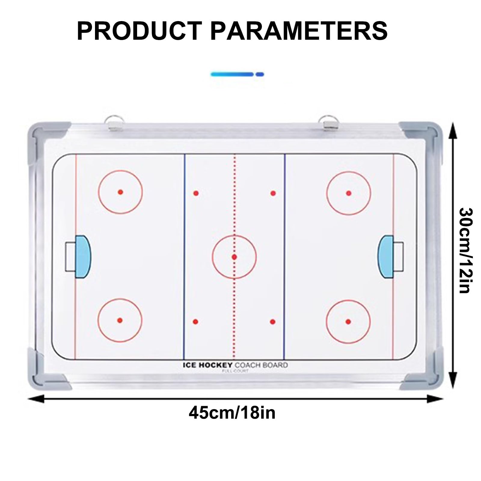 Lavagna Tattica per Hockey Su Ghiaccio, Lavagna Magnetica per Allenatori | Materiale Resistente, Design Appendibile, per Allenamento e Insegnamento