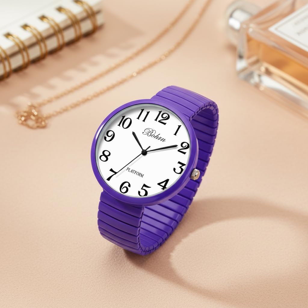 Collections New Super Large Face Stretch Band Japanese Movement PC21J Fashion Watch